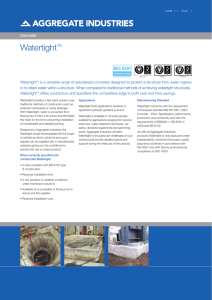 Watertight - Aggregate Industries