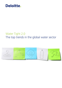 Water Tight 2.0 The top trends in the global water sector