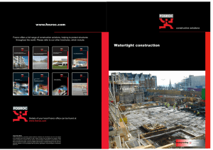 Fosroc Watertight Concrete Brochure