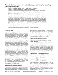 A semi-automatic method for peak and valley detection in free