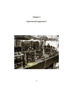 Chapter 3 Experimental Apparatus I