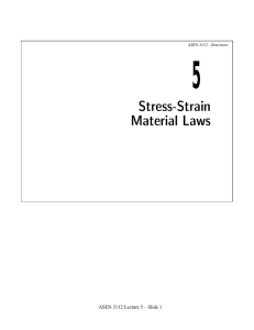 Stress-Strain Material Laws