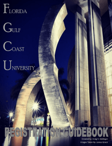 Registration Guidebook - Florida Gulf Coast University