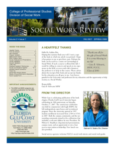 SOCIAL WORK Review - Florida Gulf Coast University