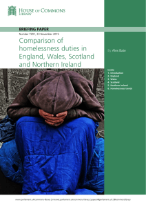 Comparison of homelessness duties in England, Wales