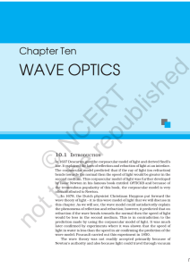wave optics - NCERT (ncert.nic.in)