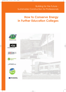 How to Conserve Energy in Further Education Colleges
