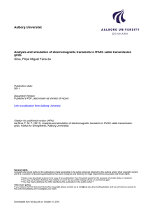 Analysis and simulation of electromagnetic transients in