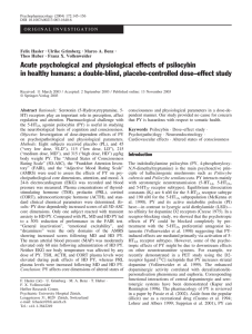Acute psychological and physiological effects of psilocybin in