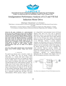 Amalgamation Performance Analysis of LCI and VSI fed
