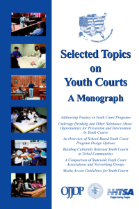 Selected Topics on Youth Courts Selected Topics on Youth Courts