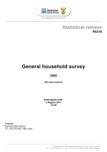 General household survey - Statistics South Africa
