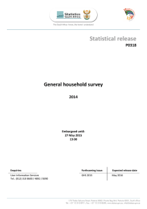 General Household Survey, 2014