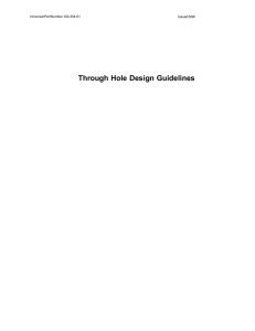 Through Hole Design Guidelines - Universal Instruments Corporation