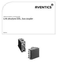 Link structure DDL, bus coupler