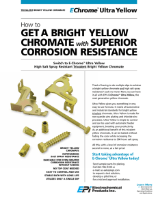 E-Chrome Ultra Yellow Brochure - Electrochemical Products Inc.