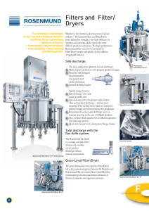 Filters and Filter/ Dryers - De Dietrich Process Systems