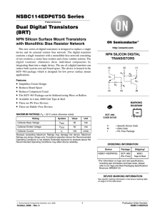 NSBC114EDP6T5G Series Dual Digital Transistors (BRT)