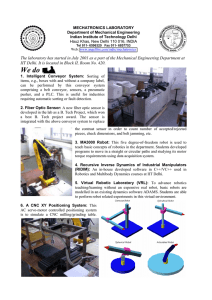 MECHATRONICS LABORATORY - Indian Institute of Technology