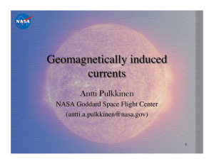 Geomagnetically induced currents