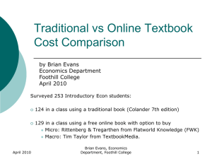 Traditional vs Online Textbook Cost Comparison