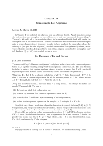 Chapter II Semisimple Lie Algebras