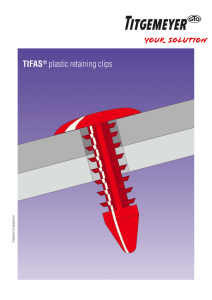 TIFAS® plastic retaining clips