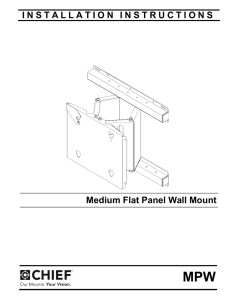 MPW Installation Manual - Milestone AV Technologies