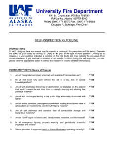 self-inspection checklist - University of Alaska Fairbanks