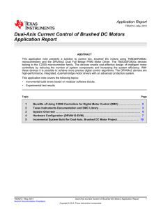 Dual-Axis Current Control of Brushed DC