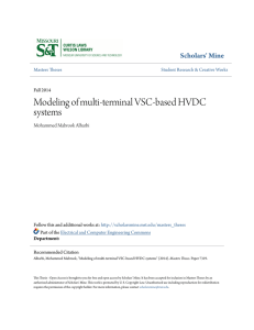 Modeling of multi-terminal VSC-based HVDC systems