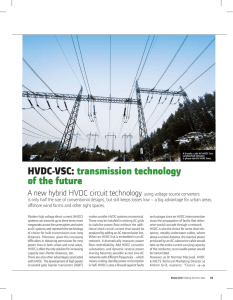 HVDC-VSC: transmission technology of the future