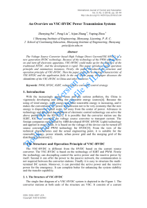 An Overview on VSC-HVDC Power Transmission Systems