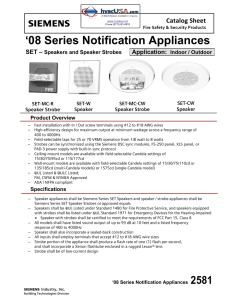 `08 Series Notification Appliances