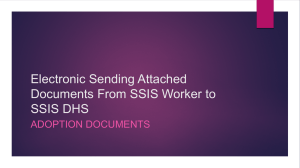 Electronic Submission of Attached Documents from SSIS Worker to