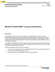 EB701, MC33937 Double Reset Timing Considerations