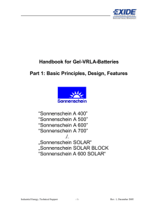 Handbook For Gel-VRLA-Batteries Part 1