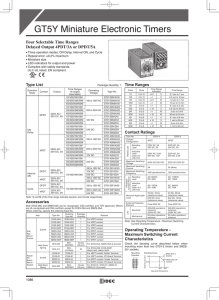 GT5Y Miniature Electronic Timers - Carlton