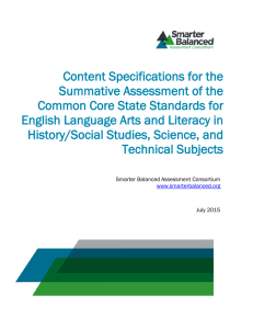 ELA/Literacy Content Specifications