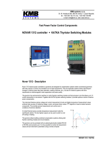 NOVAR 1312 controller + KATKA Thyristor Switching Modules