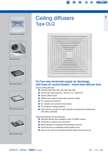 Ceiling diffusers Type DLQ