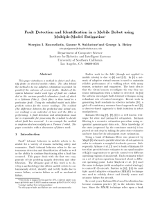 Fault Detection and Identification in a Mobile Robot using Multiple