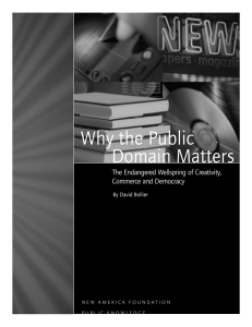 Why the Public Domain Matters