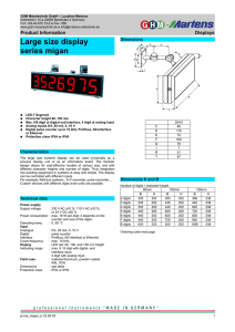 Large size display - GHM Messtechnik GmbH