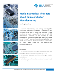 Made in America: Semiconductor Manufacturing Facts