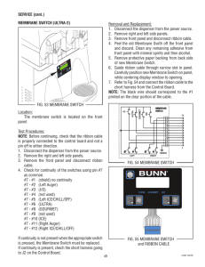 Removal and Replacement: 1. Disconnect the dispenser from the