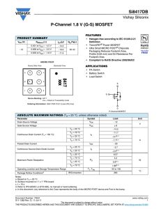 Si8417DB P-Channel 1.8 V (G-S) MOSFET