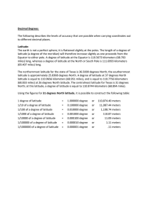 Decimal Degrees Latitude