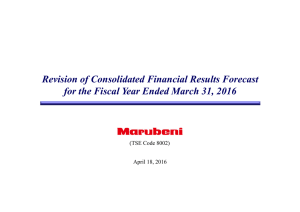 Revision of Consolidated Financial Results Forecast for