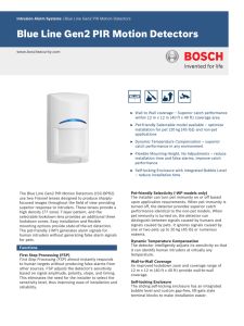 Blue Line Gen2 PIR Motion Detectors